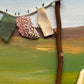 Shetland Sea glass washing line.