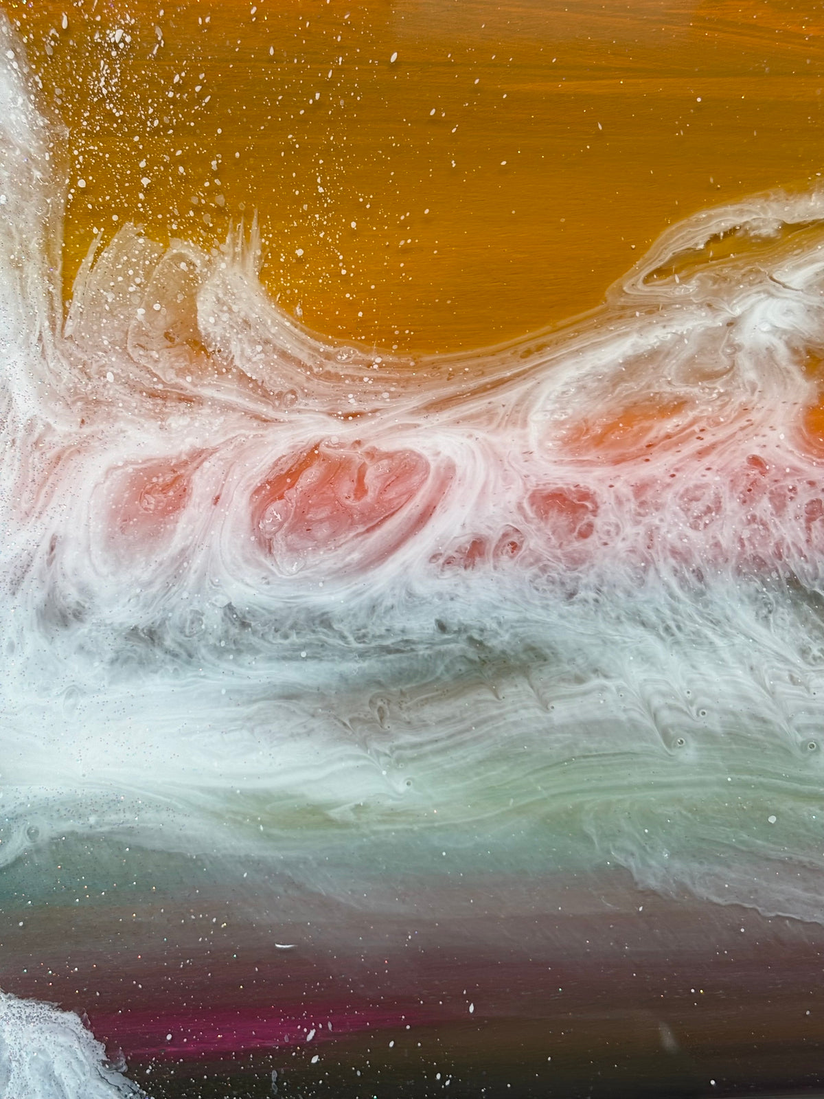 Burning tide seascape | 40 cm