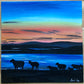 Sunrise over Hoy Hills, Orkney. Silhouette sheep. PRINT available.
