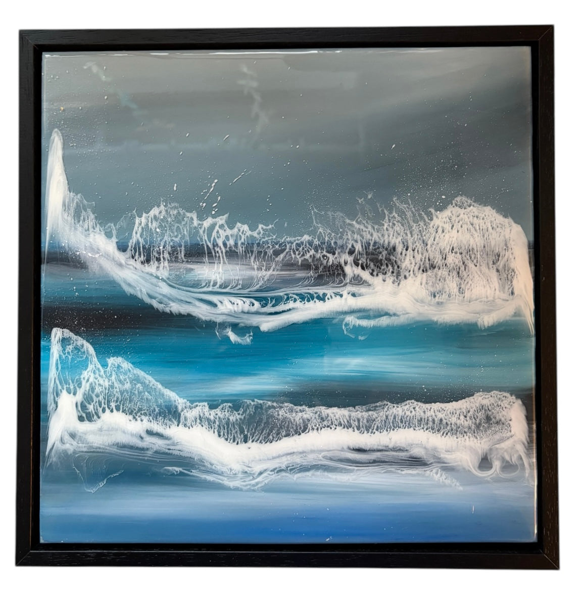 ‘Breaking lines’ Resin Art  | square
