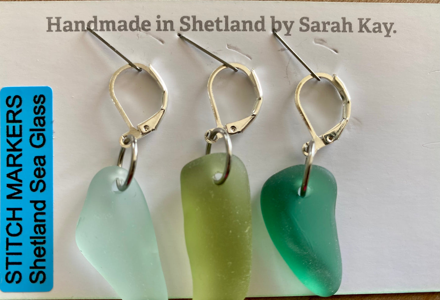Sea Glass Stitch Markers
