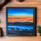 Sunset sheep Acrylic Painting