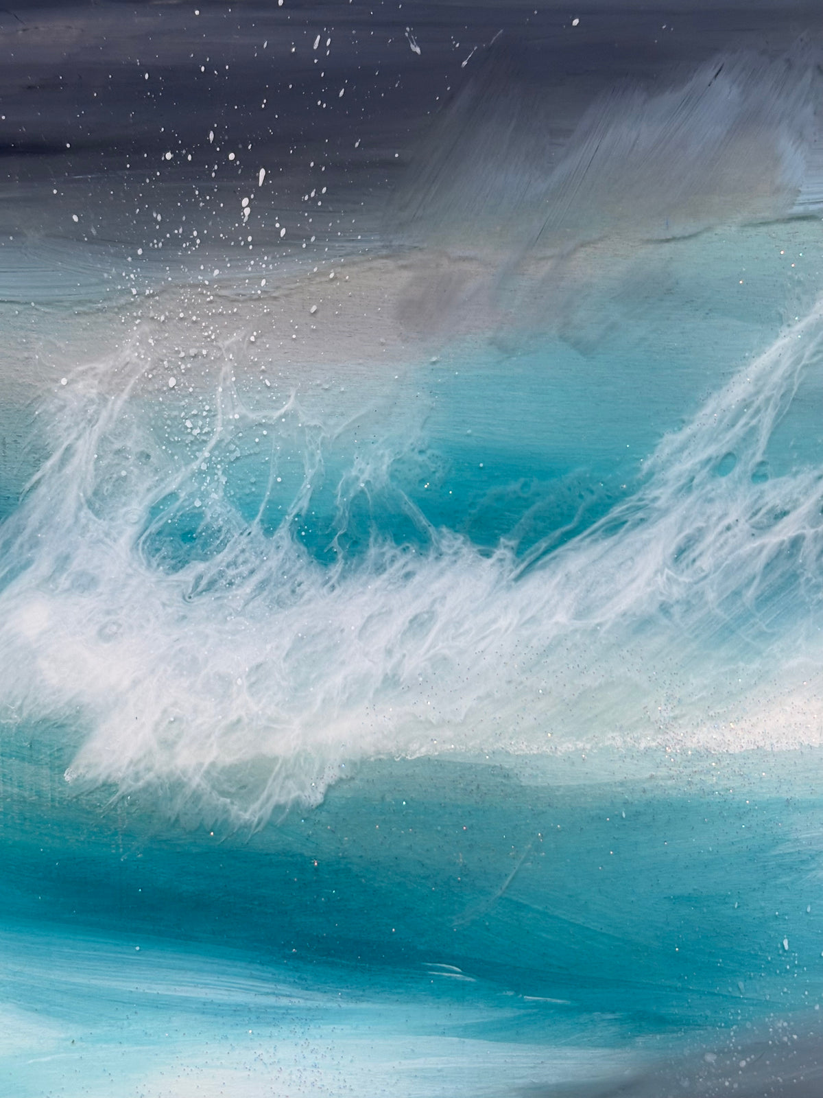 Wild turquoise seascape | 30 cm