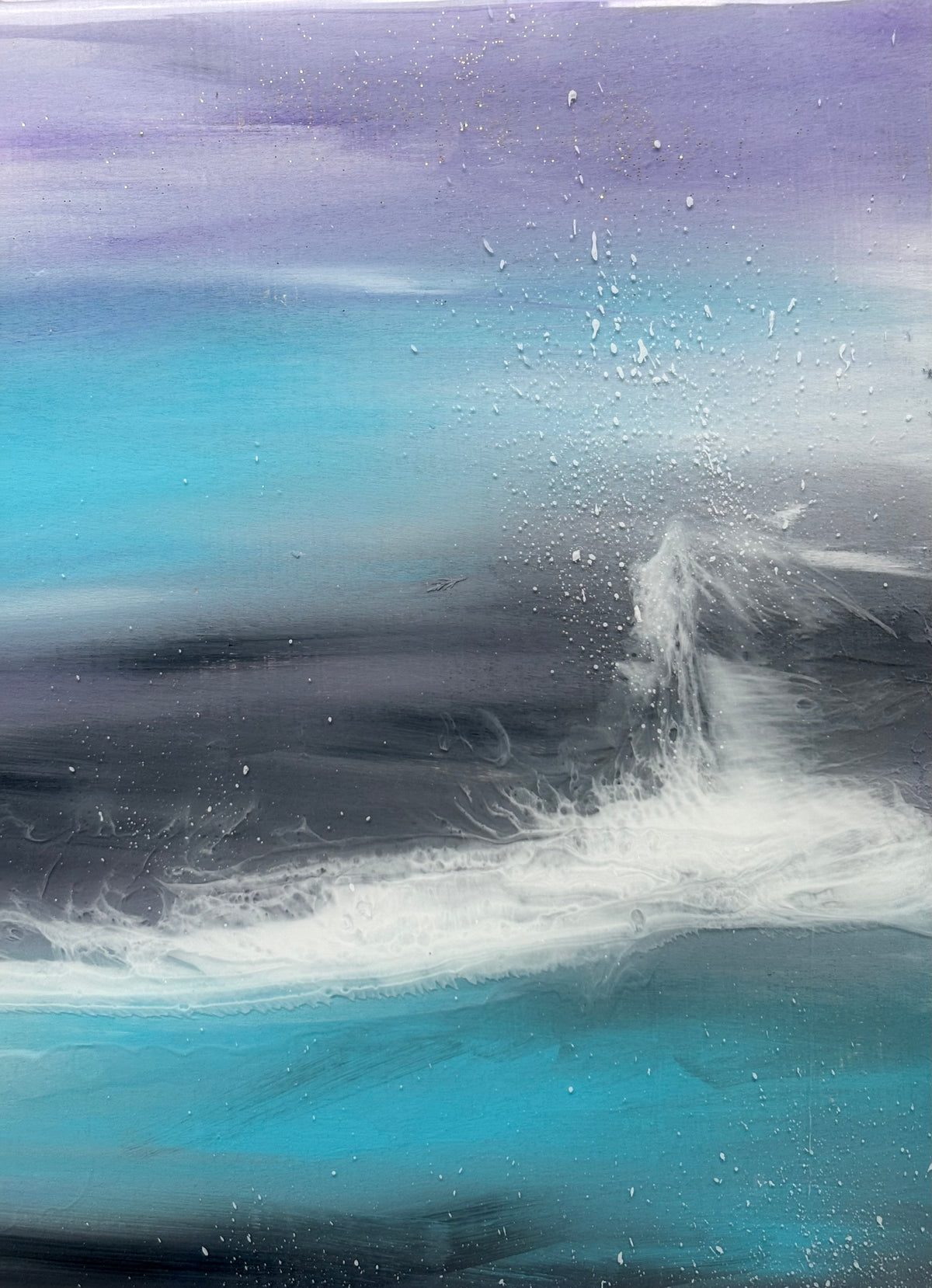 Lavender tide seascape | 30 cm