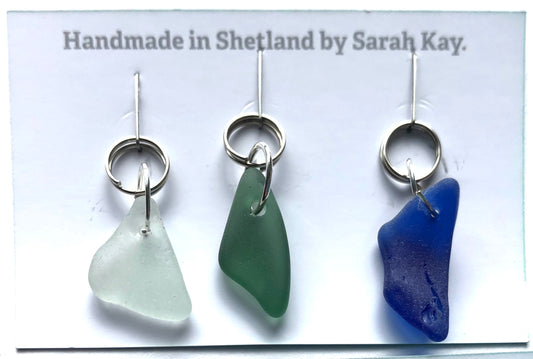 Sea Glass Stitch Markers