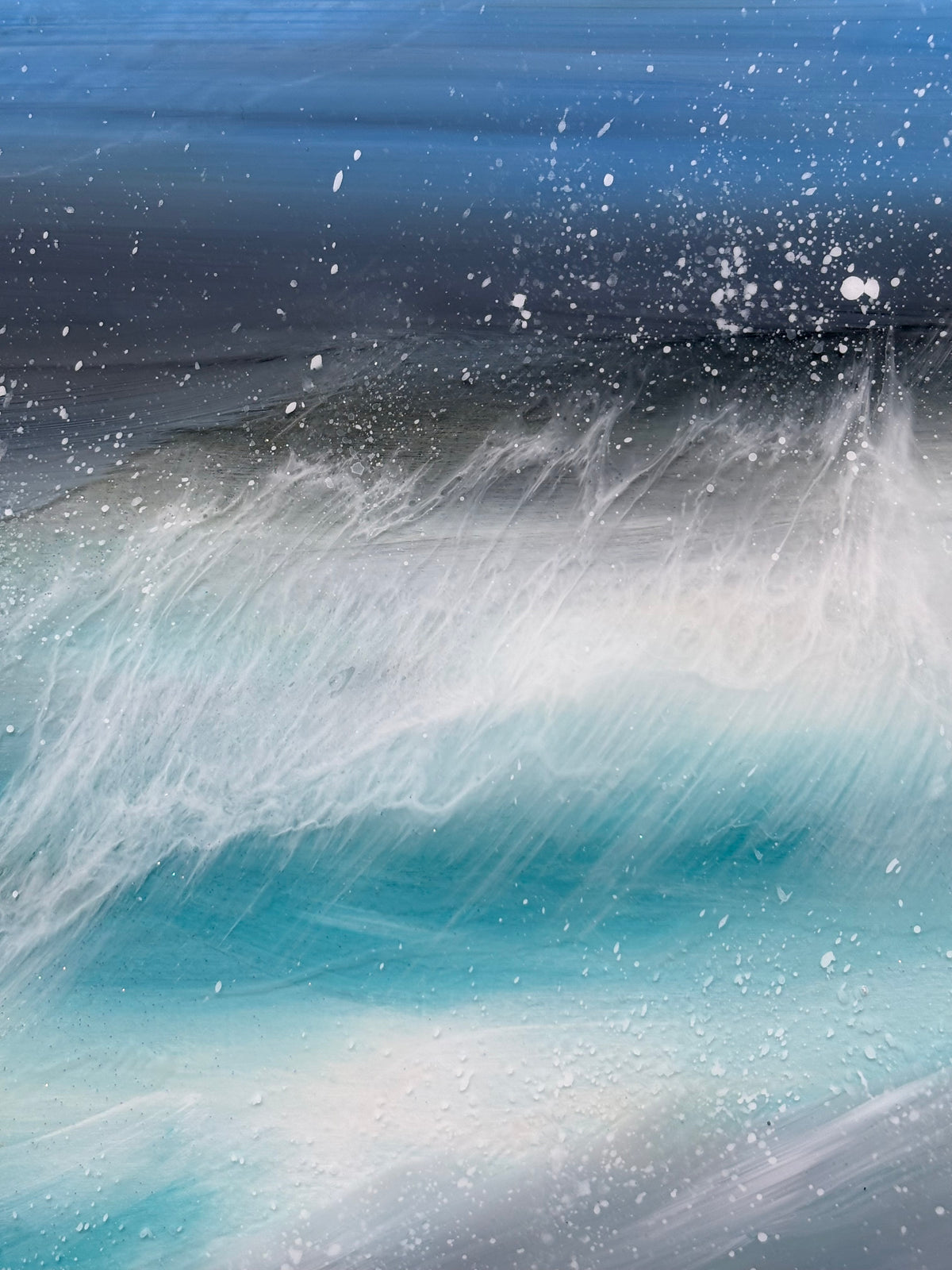 Wild turquoise seascape | 30 cm