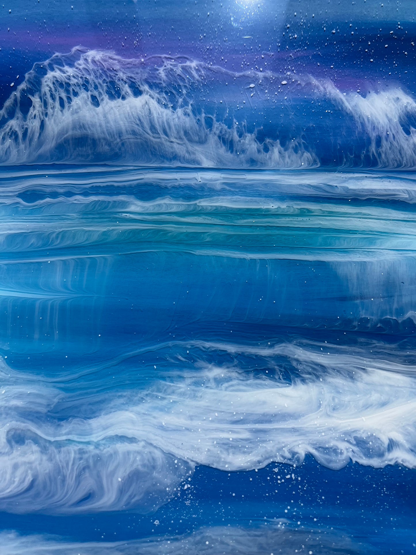 Reflective Resin Artwork | Square