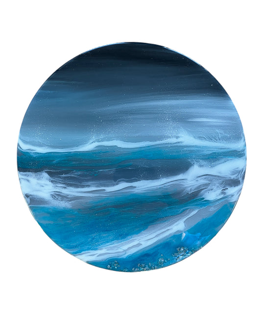 Resin Art  seascape | Circle