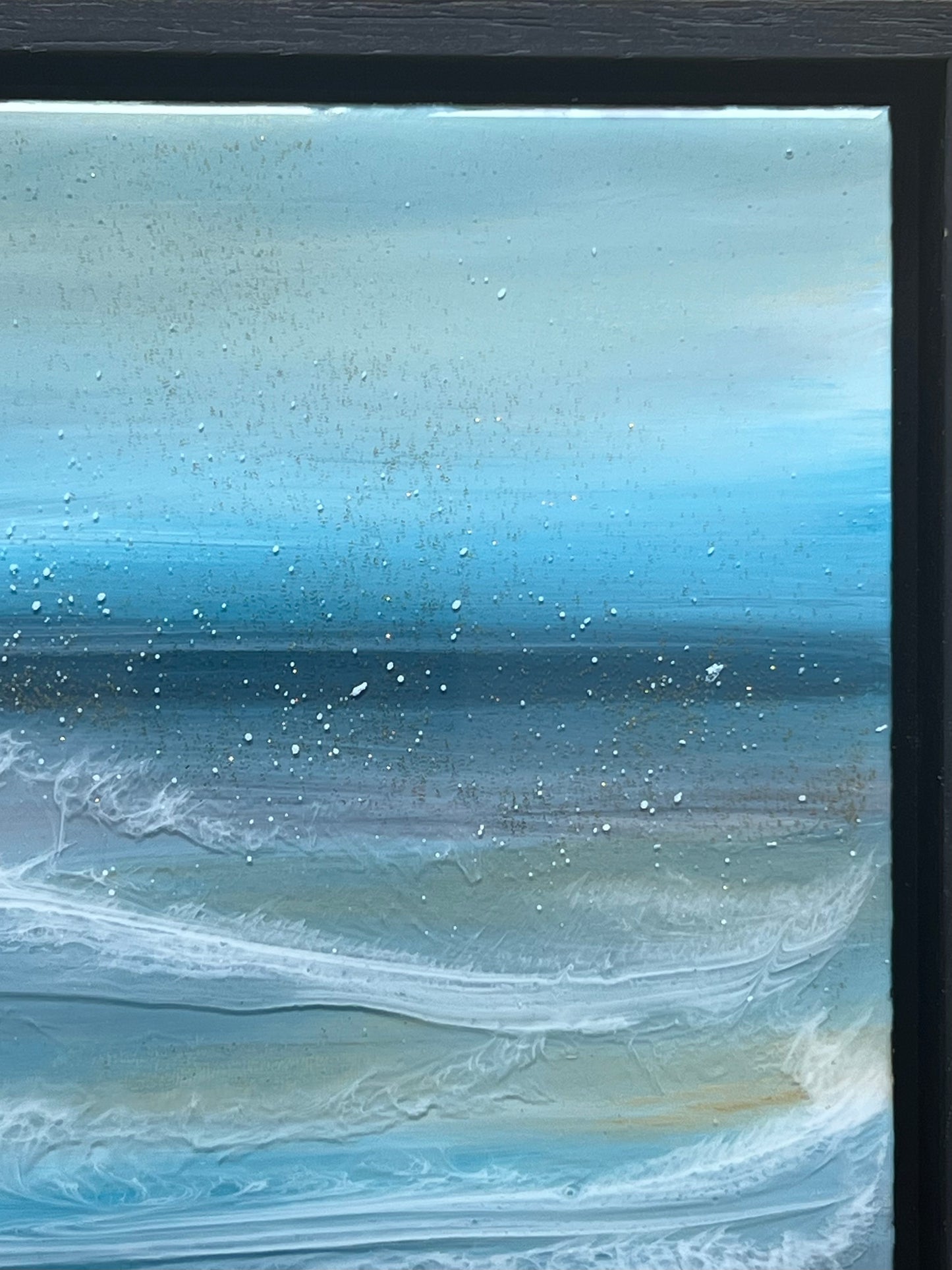 Framed Resin seascape | Square