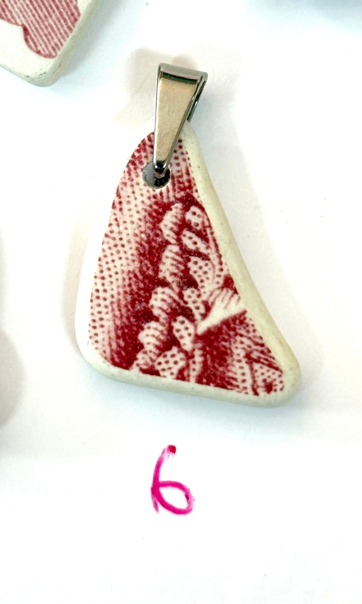 Sea Pottery Pink Pendants