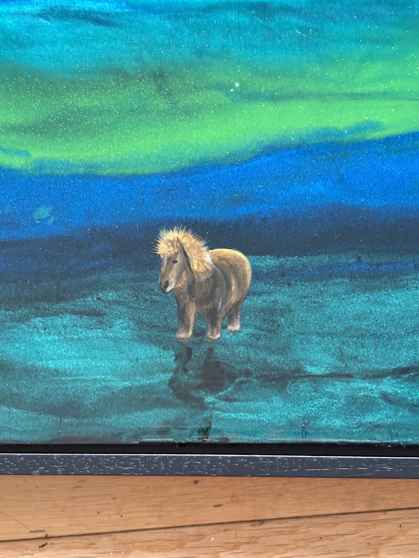 Aurora Watchers, Shetland pony art.