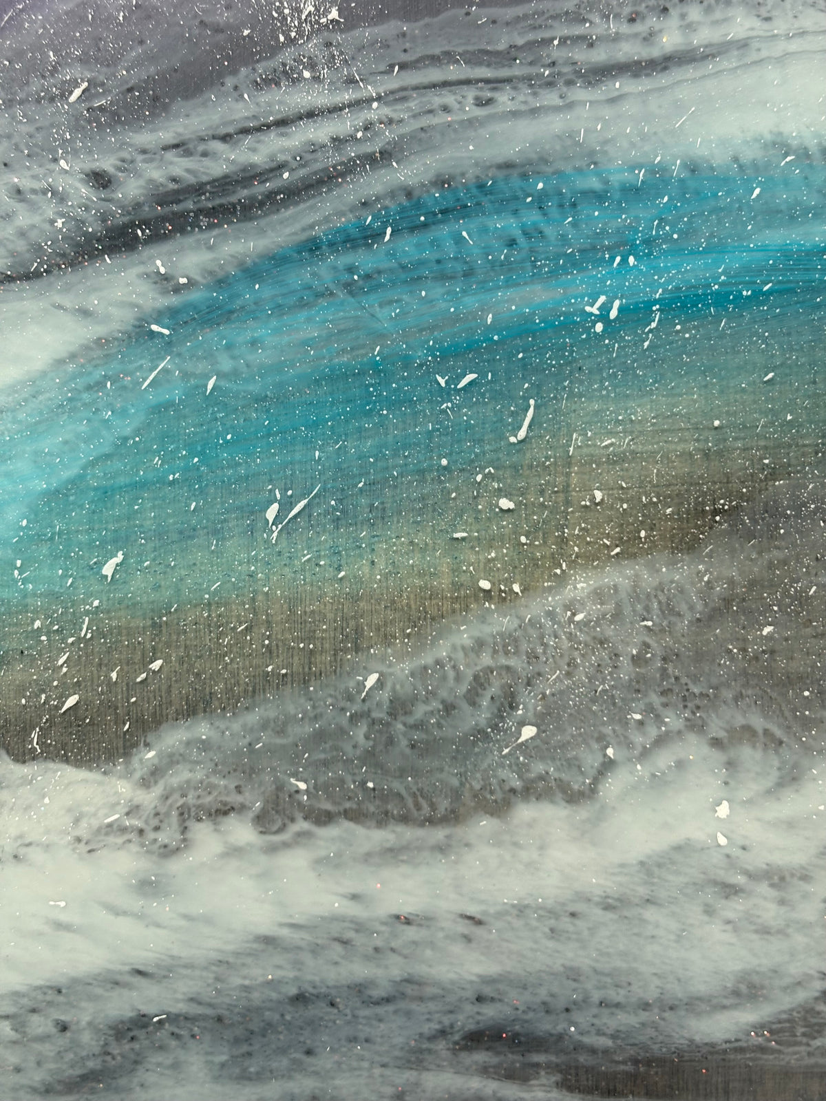 Violet tide seascape | 30 cm