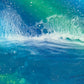 Aurora reflections seascape | Square 30cm