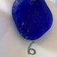 Blue sea glass pendants