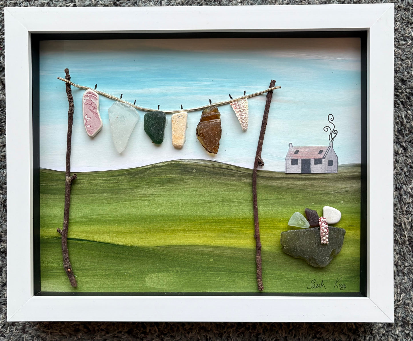 Shetland drying day art