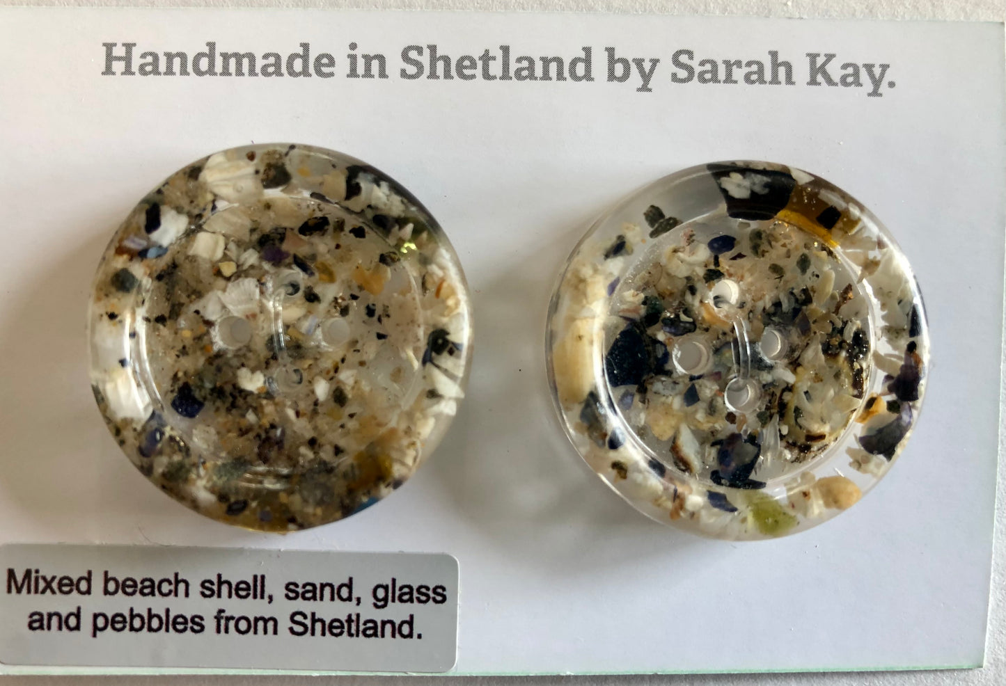 Shetland Beach Treasure Resin Buttons