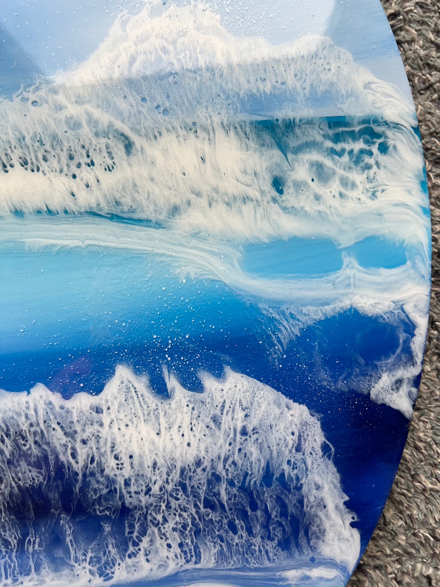 Realistic Seascape Shetland  | Circle 50 cm
