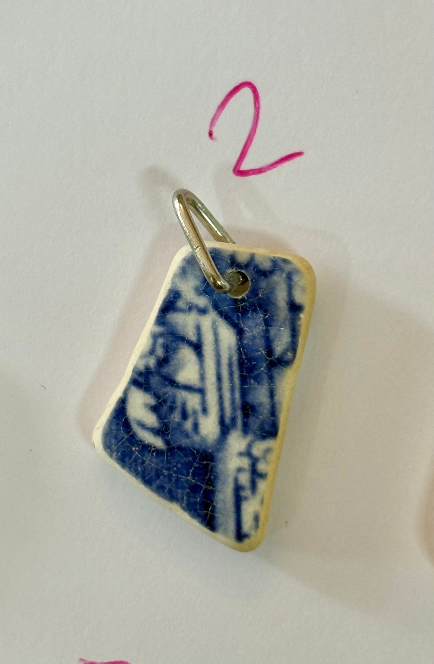 Sea Pottery Blue Pendants