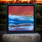 Islands Sunset Resin Artwork | Square
