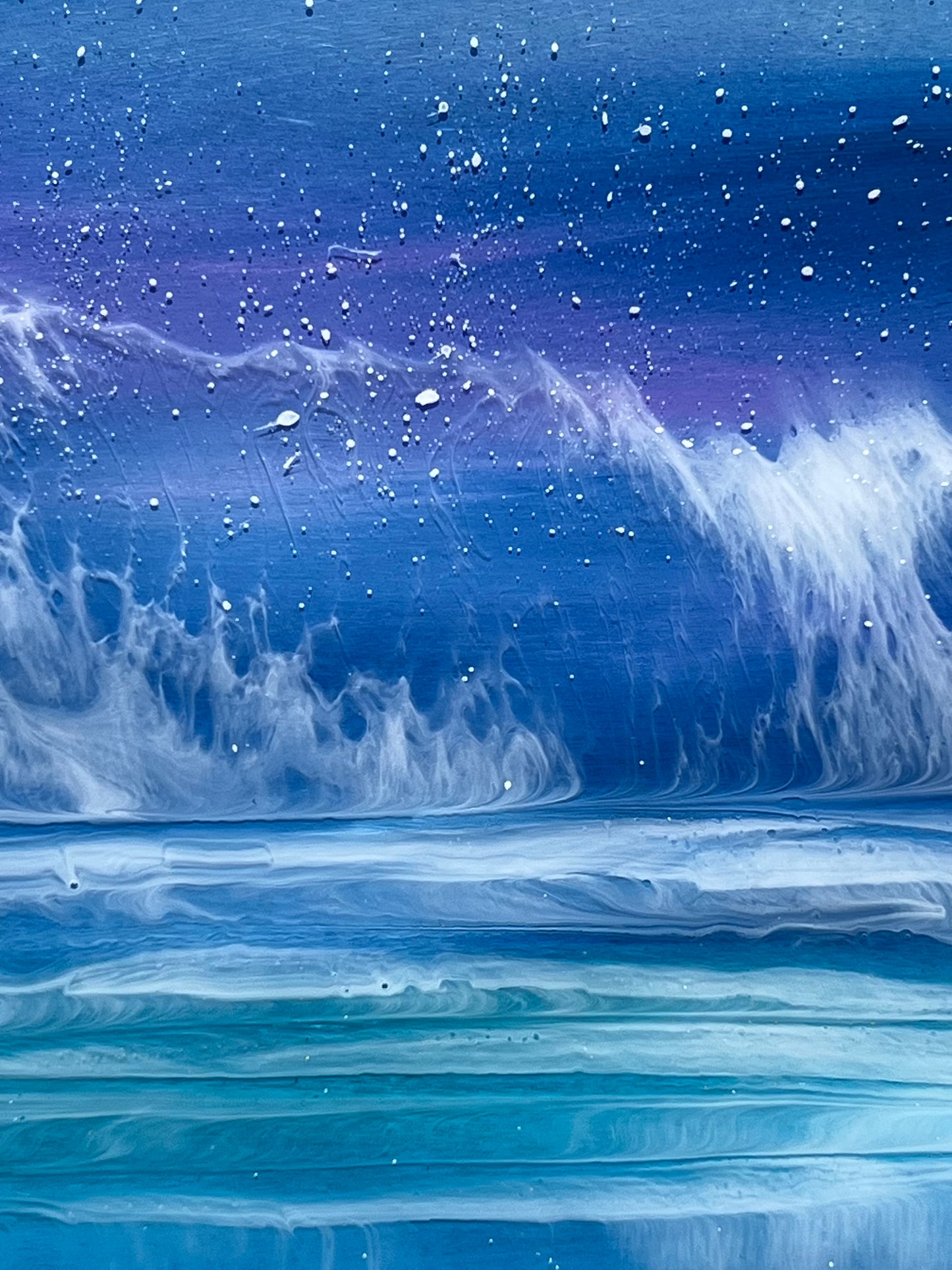 Reflective Resin Artwork | Square
