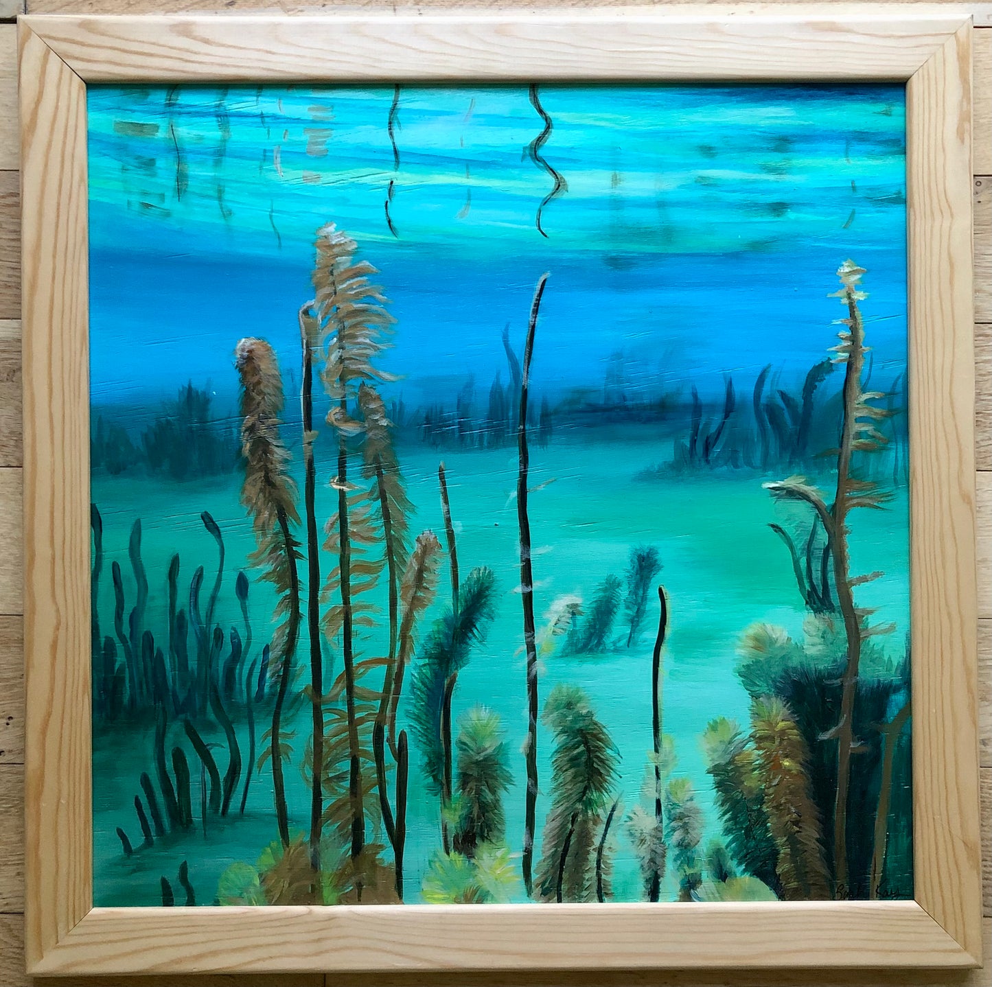 Sea Swimming Underwater Original Painting