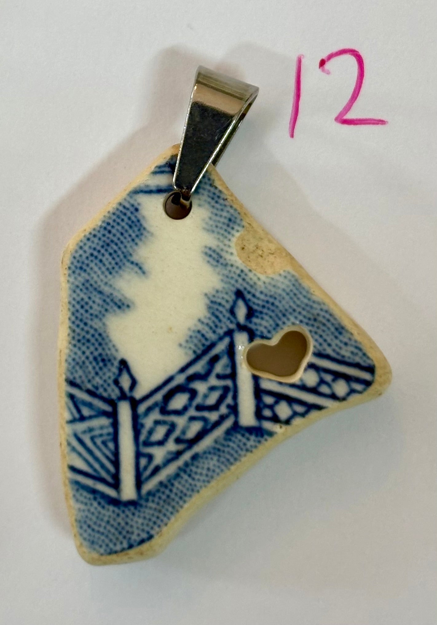 Sea Pottery Blue Pendants