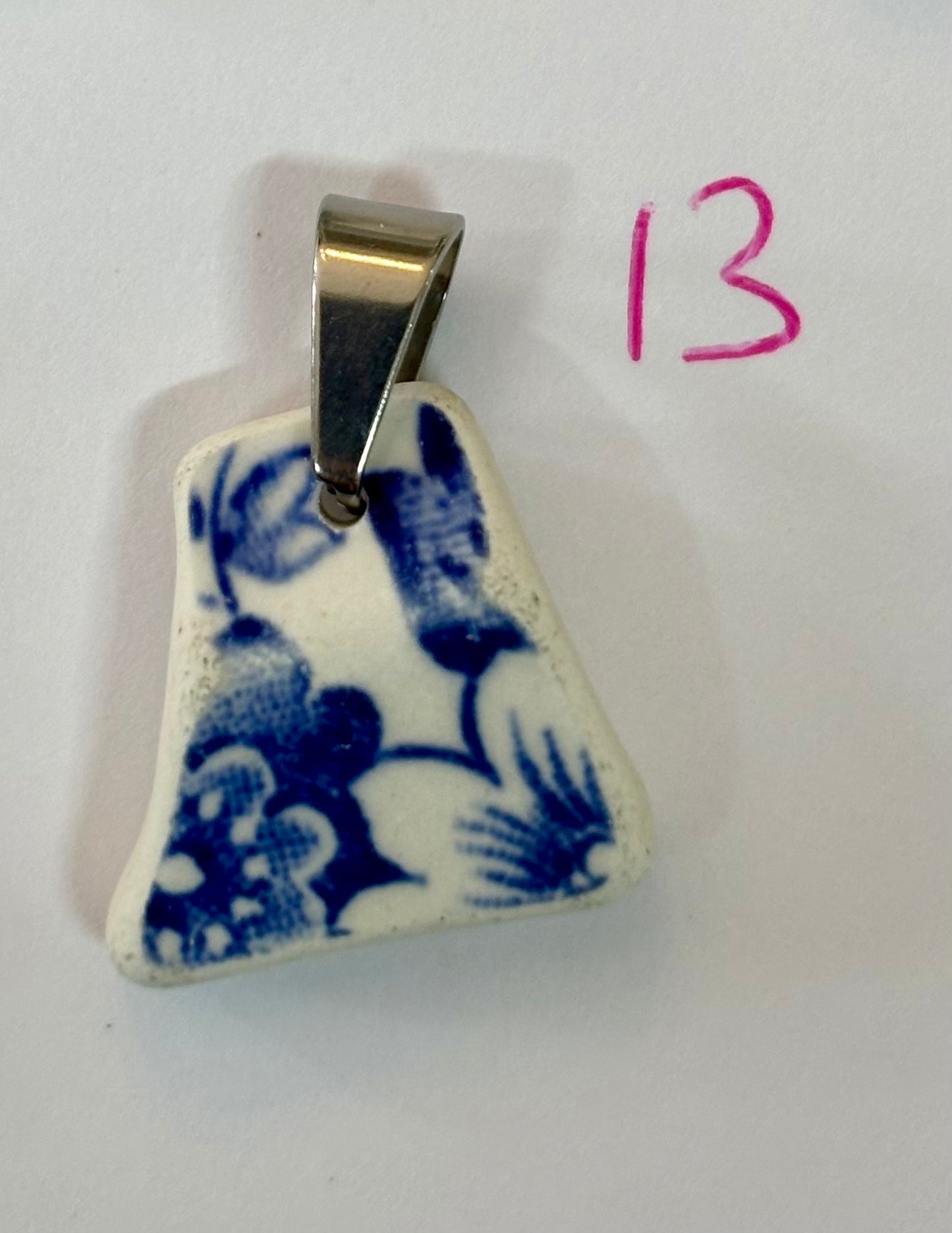 Sea Pottery Blue Pendants