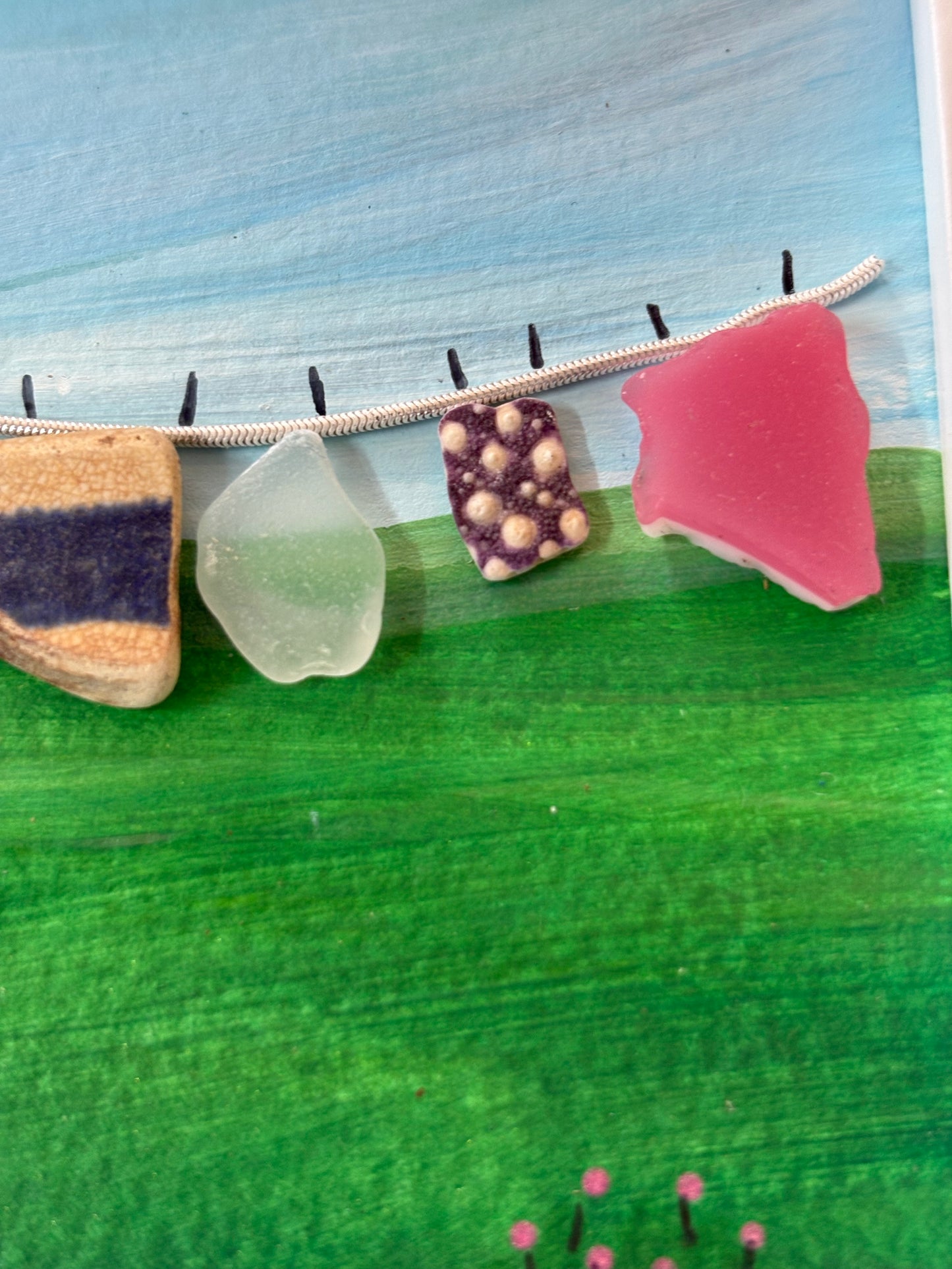 Mini washing line | 10 cm White