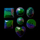 Aurora Borealis Sterling Silver Stud Resin Earrings