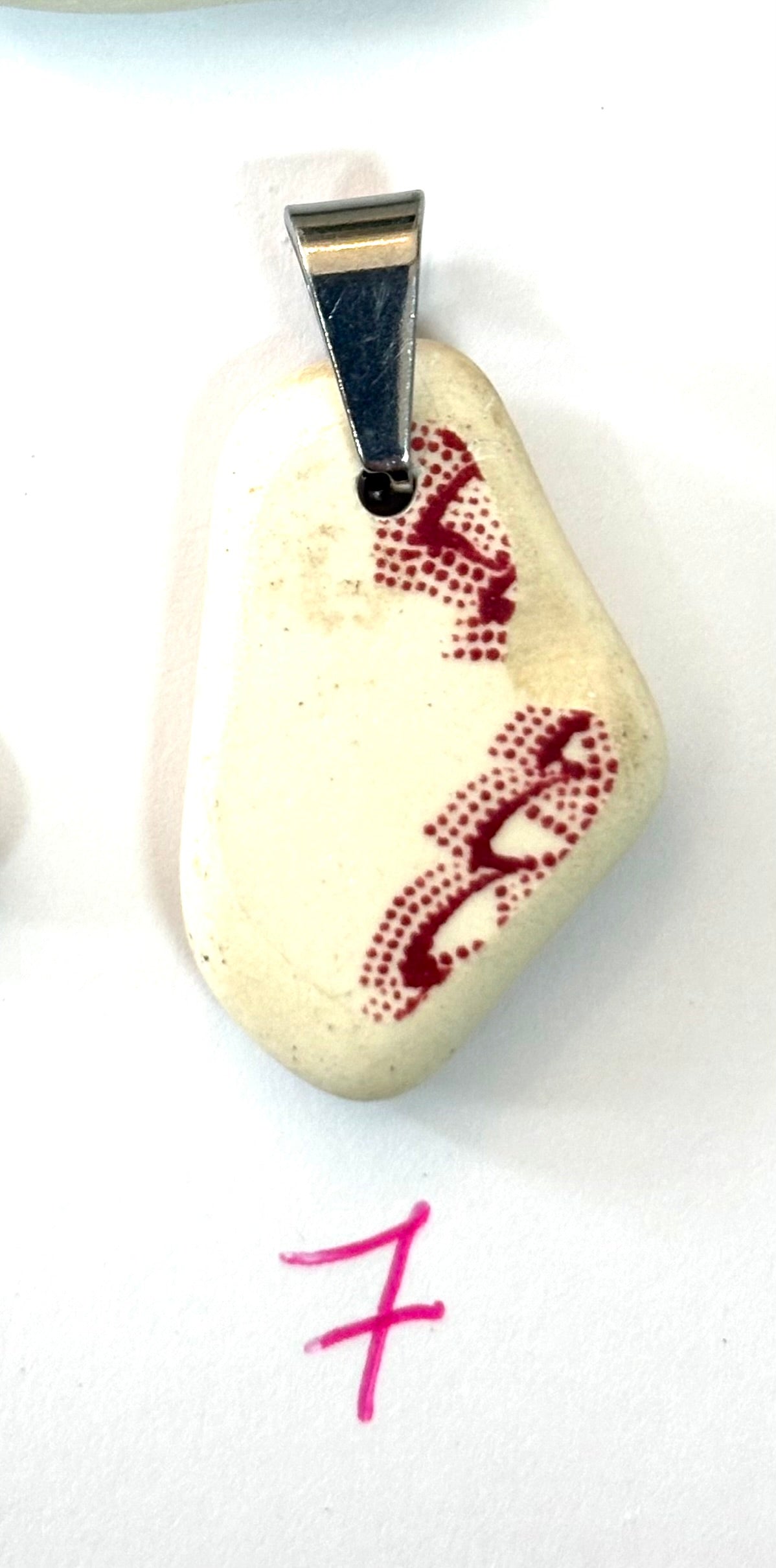 Sea Pottery Pink Pendants
