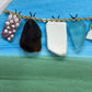 Mini washing line art | round