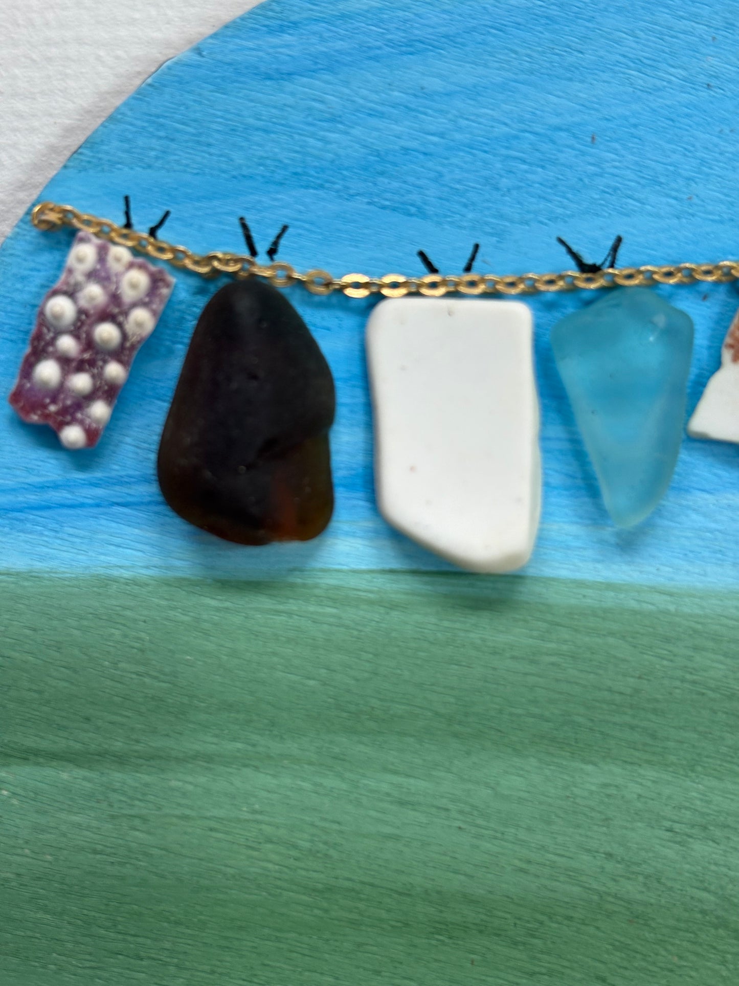 Mini washing line art | round