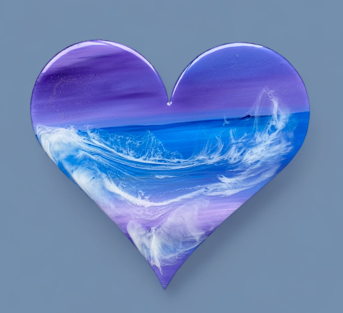 Love Resin seascape | Heart