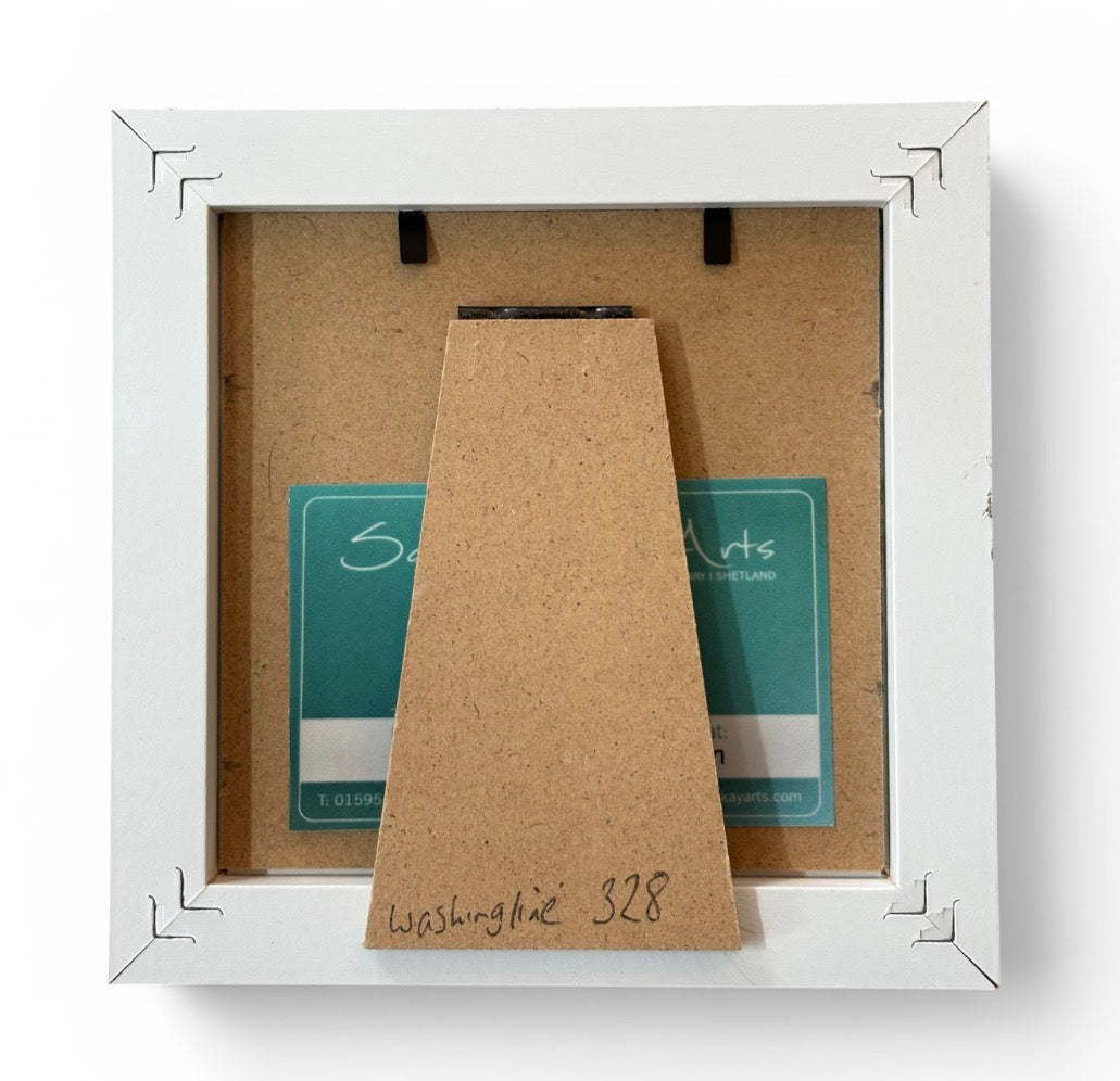 Mini washing line | 10 cm White