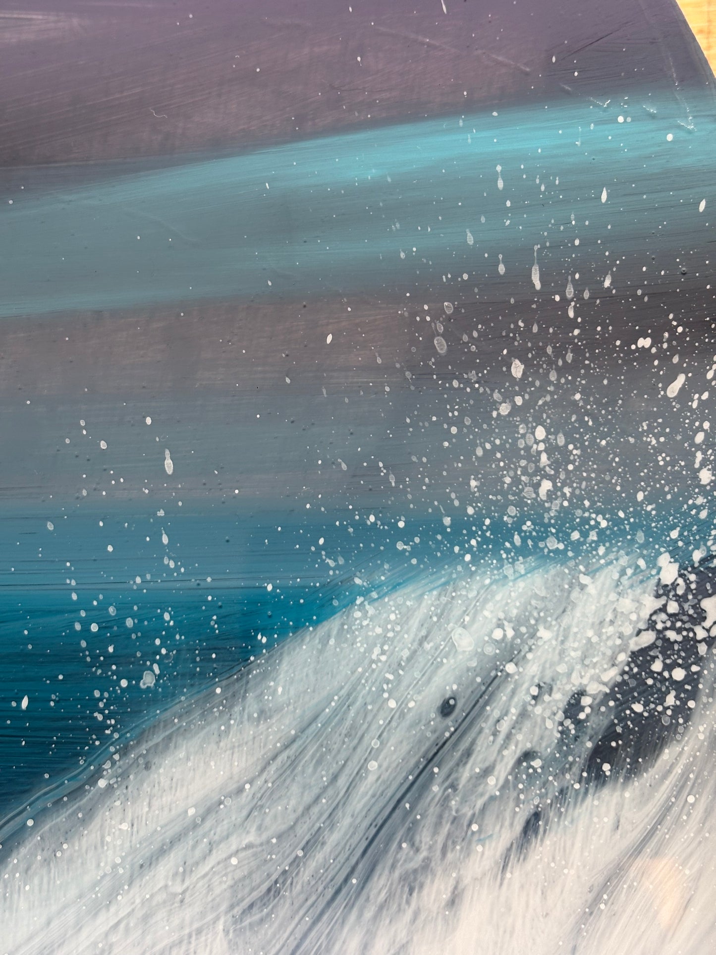 Sea of amethyst seascape | 40 cm