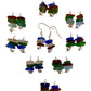 Seaglass stack earrings.