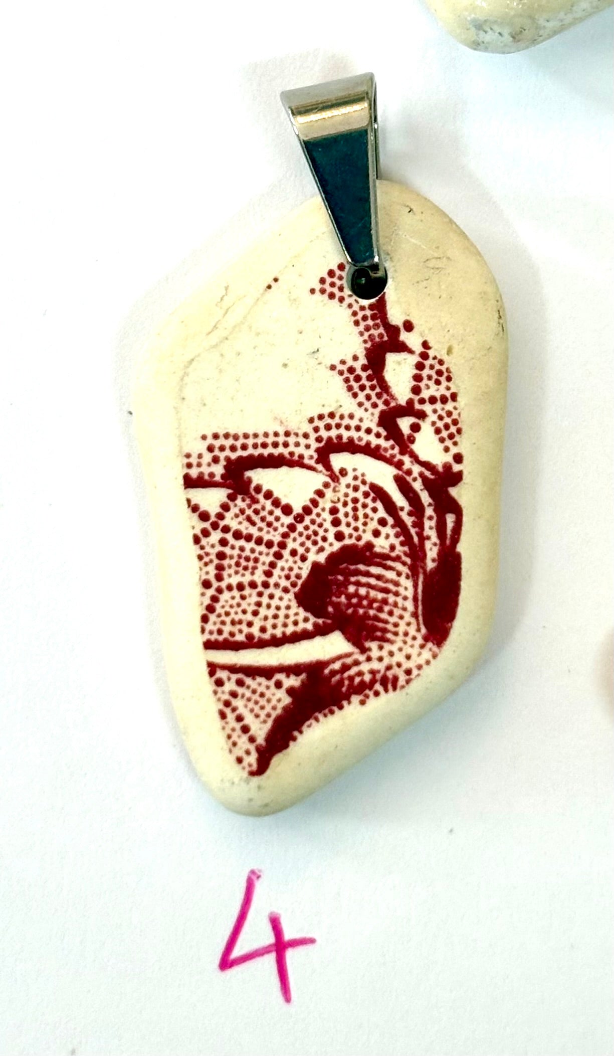 Sea Pottery Pink Pendants