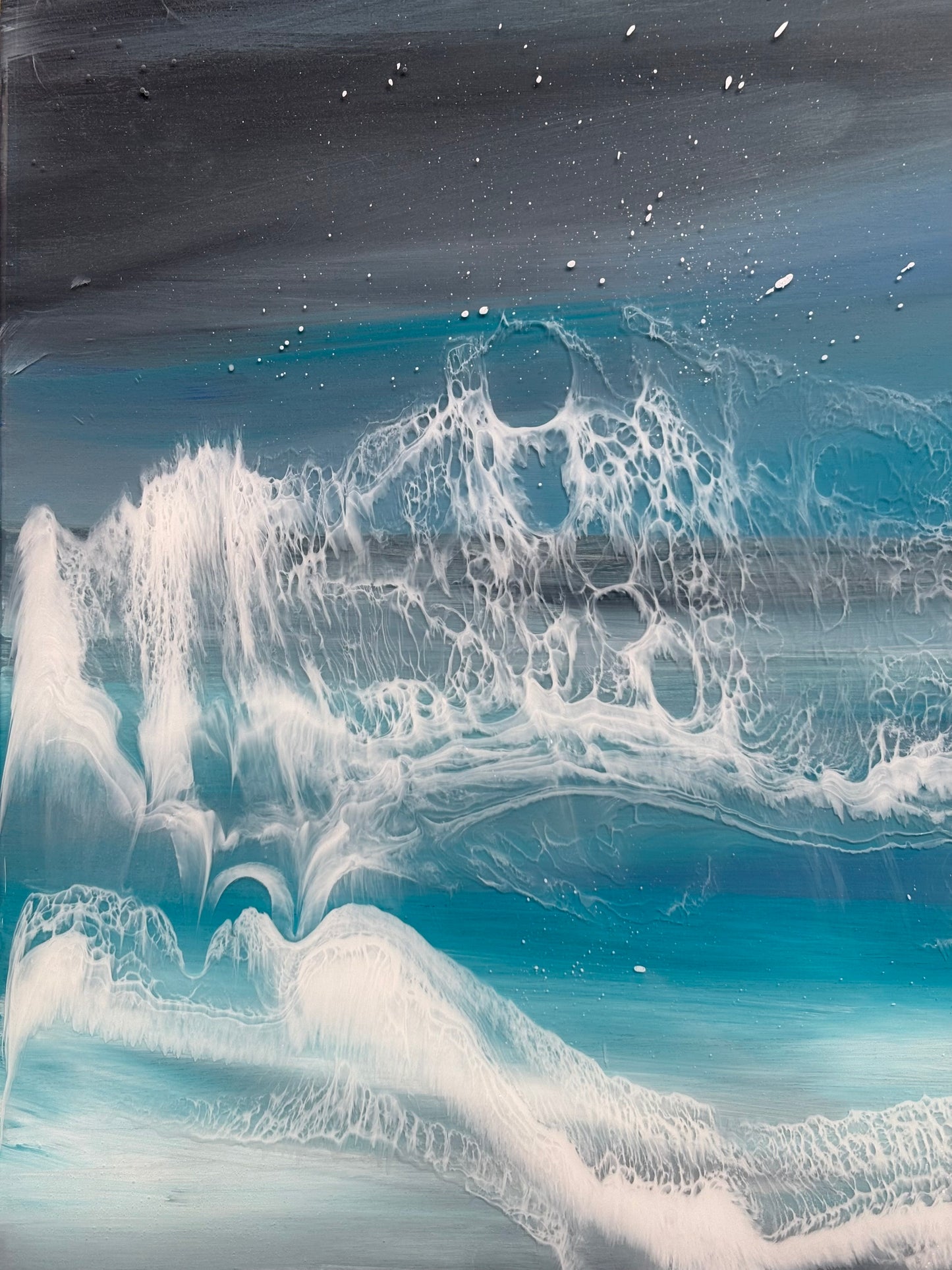 Veil of the Sea seascape | square 30 cm