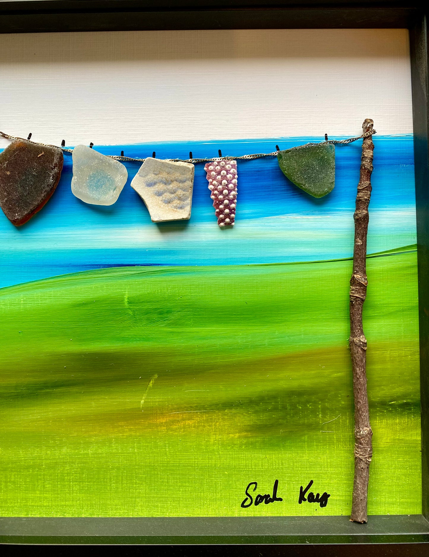 Beach Finds Washing Line Artwork