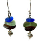 Seaglass stack earrings.