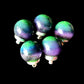 Aurora Borealis Sphere Drop Resin Earrings