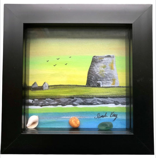 The Mousa Broch- framed print.