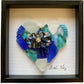 Mini  Beach Mosaic framed | Blues