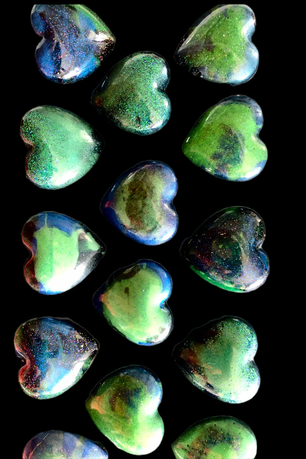 Aurora Borealis Small Resin Brooch