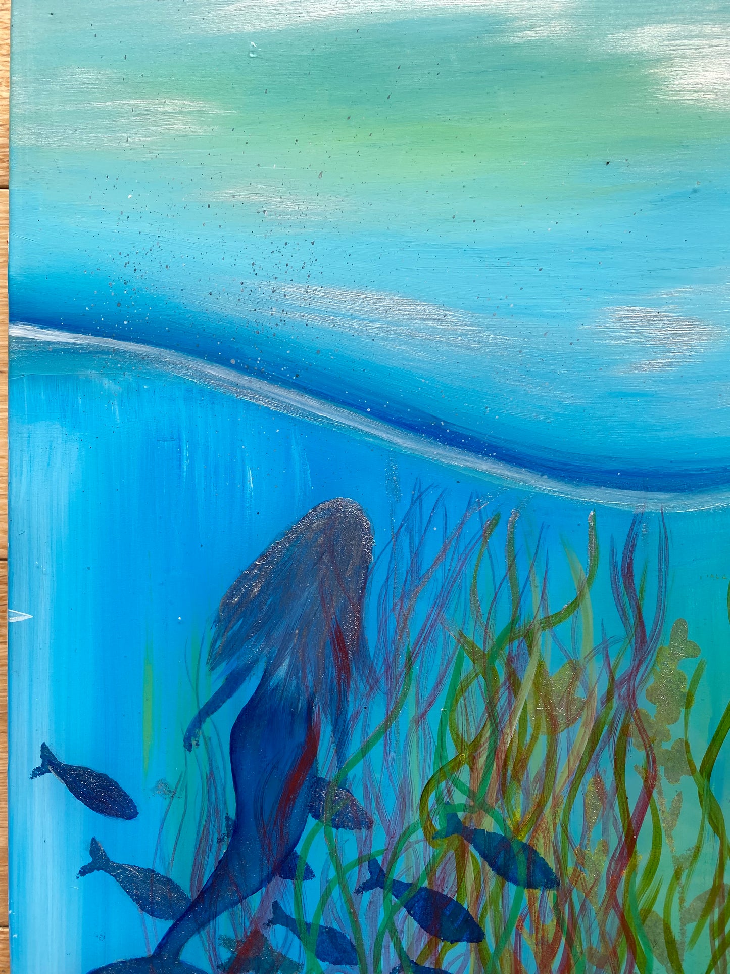 Mermaid painting, Jessica.