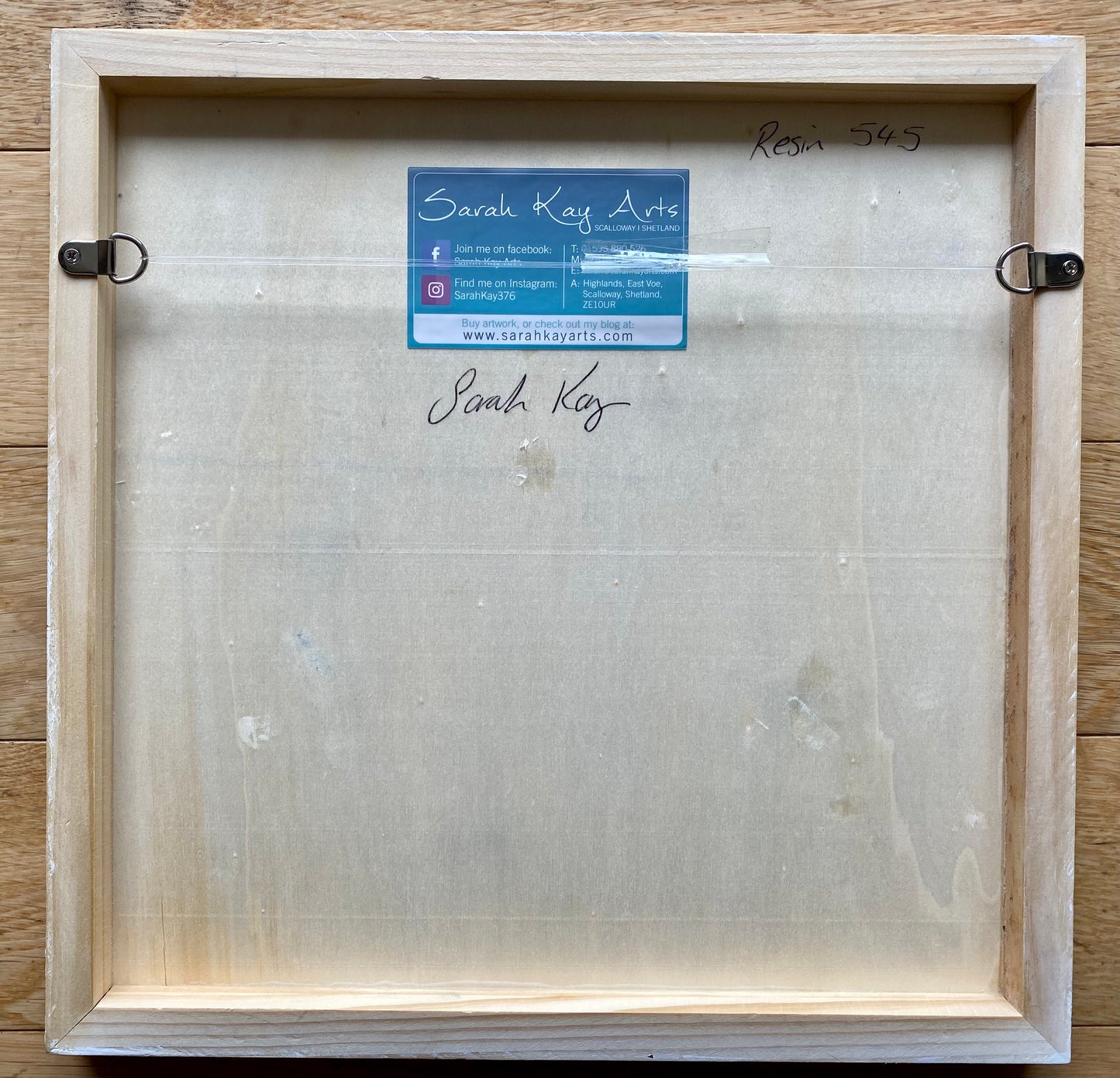 Shetland Seascape Resin Artwork | Square