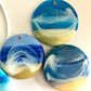 Beach Original Glossy Seascape Resin Pendants