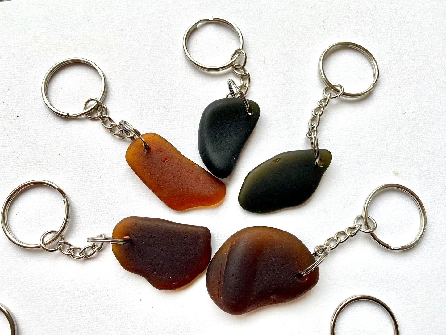 Shetland Sea Glass Keyring