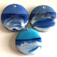 Beach Original Glossy Seascape Resin Pendants