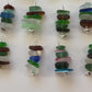 Seaglass stack pendants.